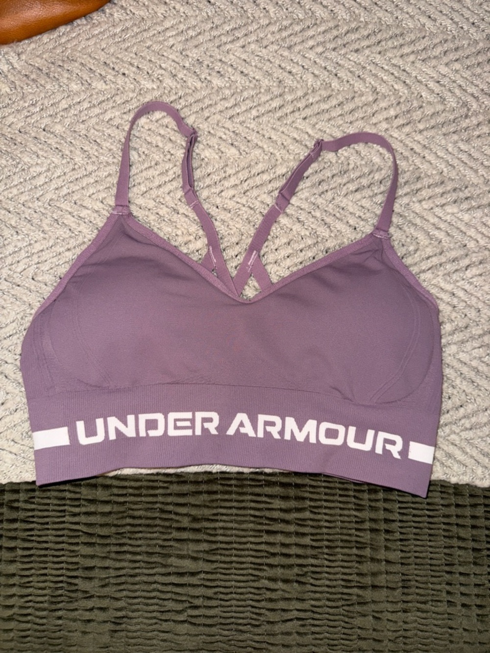 Under Armour Mauve/Lavender Light-Support Sports Bra